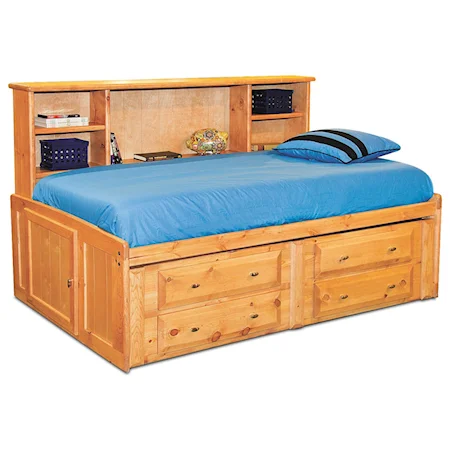 Twin Roomsaver Bed with Four Drawer Underdresser